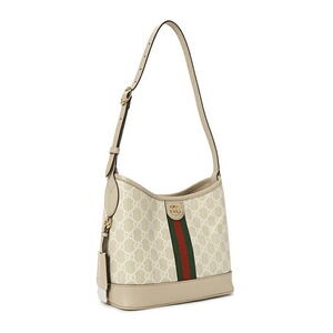 Gucci beige Supreme bag shoulder Ophidia white trim GG GG leather